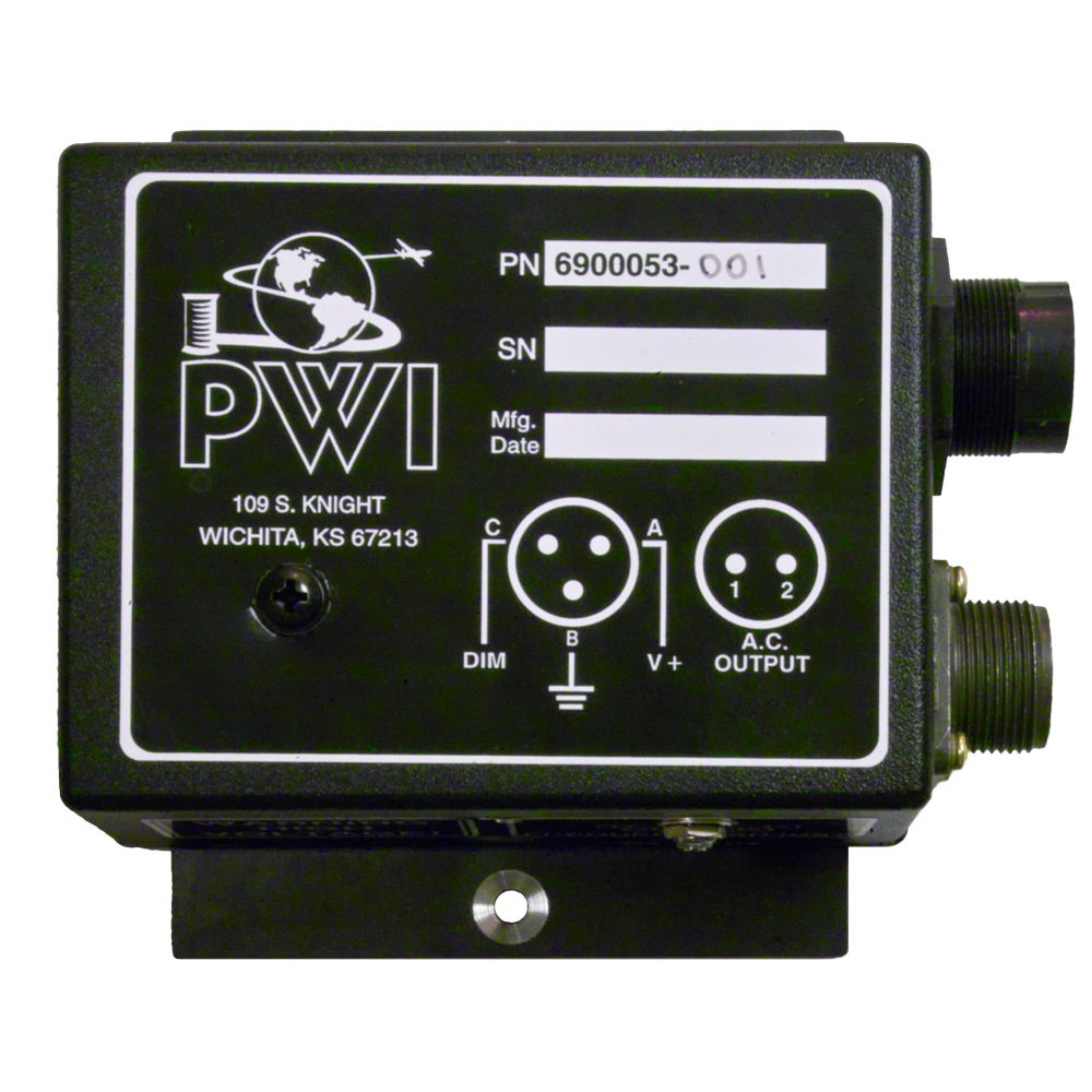 PWI Aviation Fluorescent Power Supply &mdash; Part No. 6900053-001
