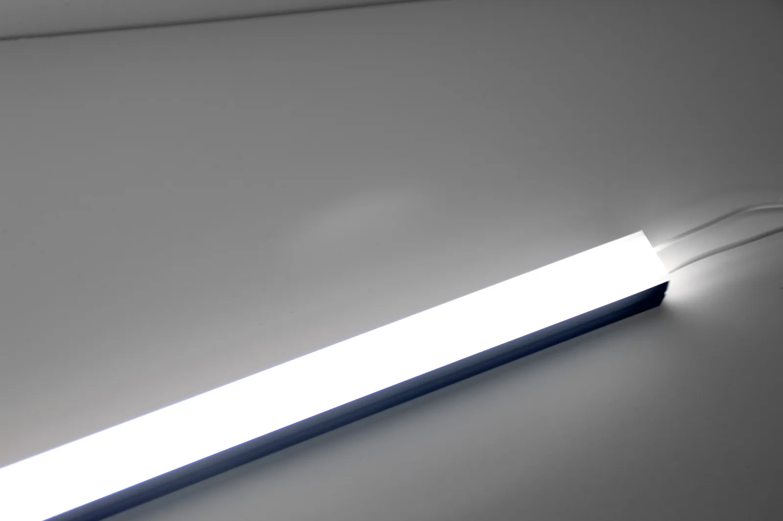 PWI LED linear light illuminated diffuser detail