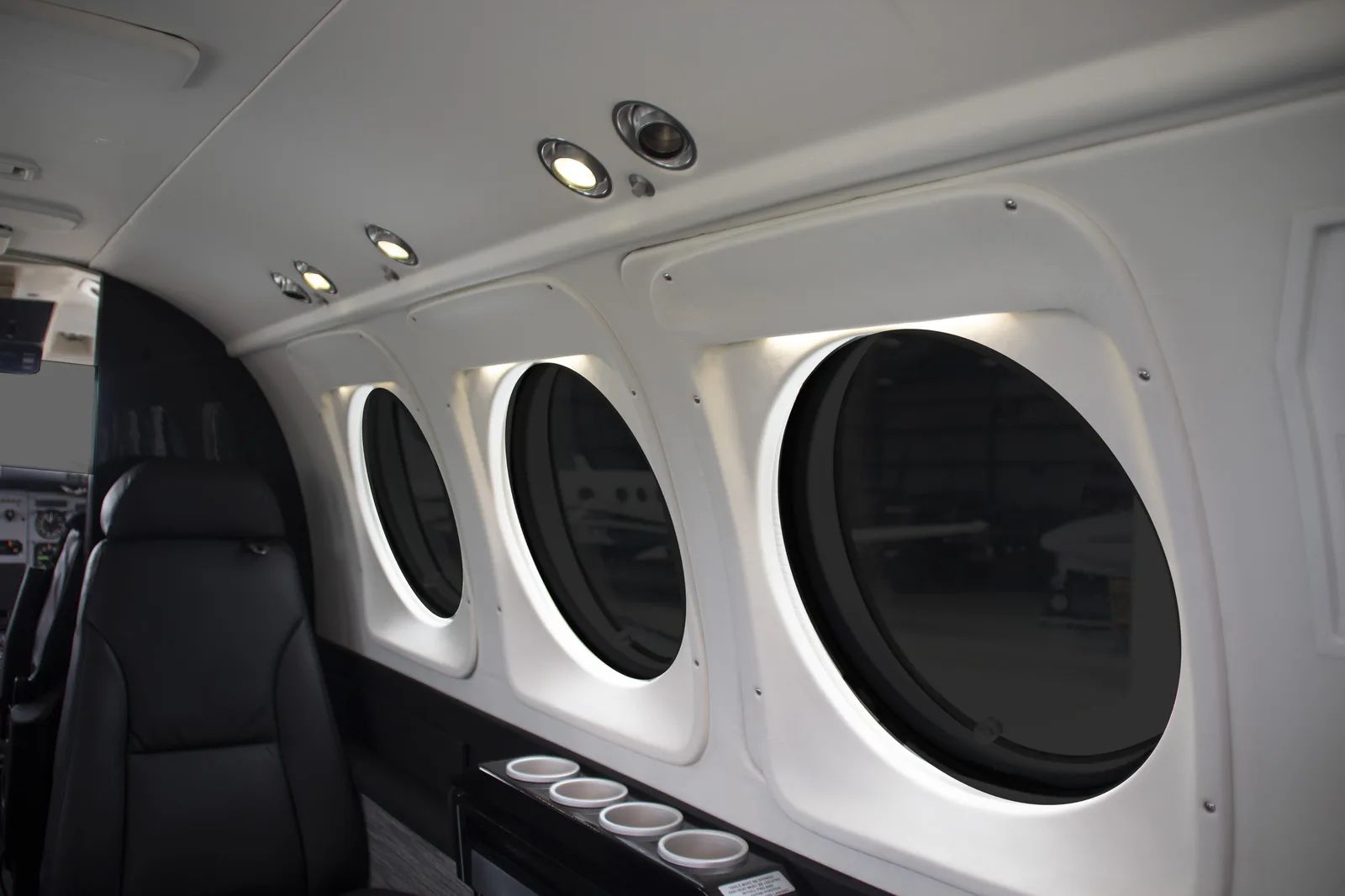 King Air 90, 100, 200, B200, 250 STC approved LED Cabin Lighting systems from PWI, Inc.