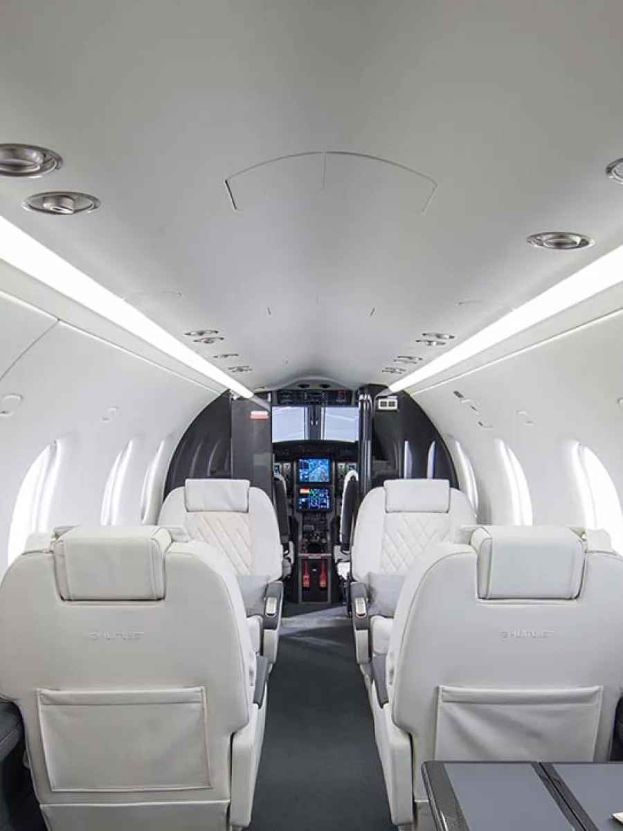 Pilatus PC-12 LED Cabin Lighting System PMA approved to replace all original fluorescents.