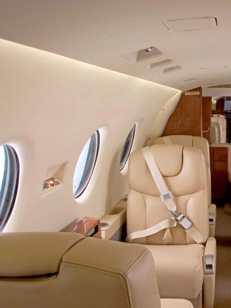 Beechjet 400, 400A, Hawker 400XP LED Cabin Lights from PWI, Inc. replace the original fluorescents