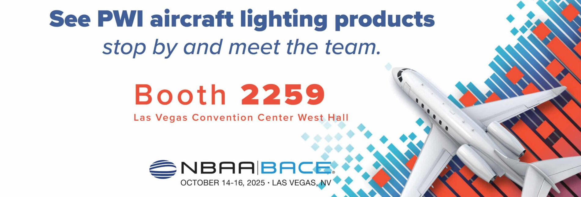 NBAA 2025 PWI, Come by to see your next LED lighting!